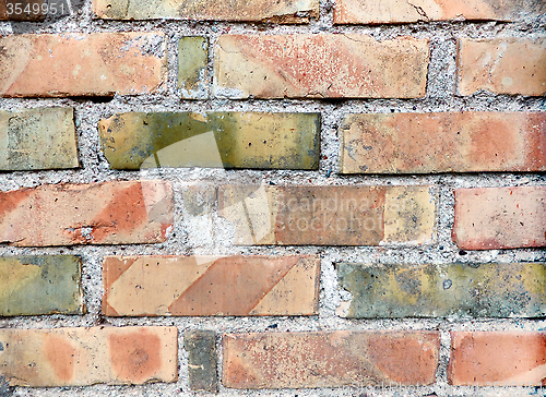 Image of fragment of brick wall