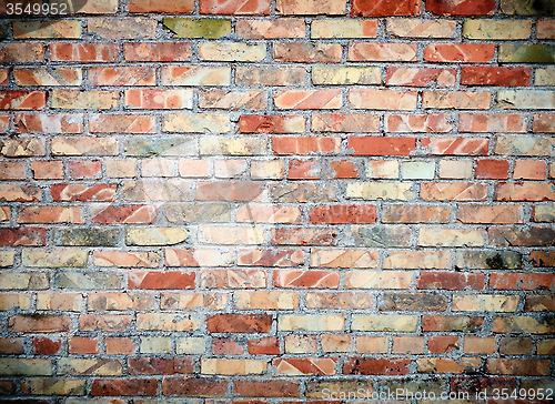 Image of fragment of brick wall