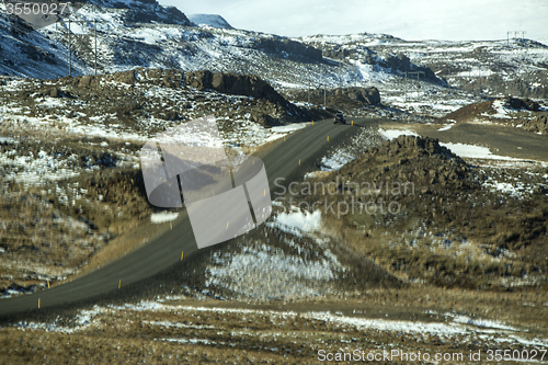 Image of Ring road in Iceland, spring