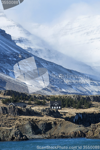 Image of Small houses at the East coast of Iceland