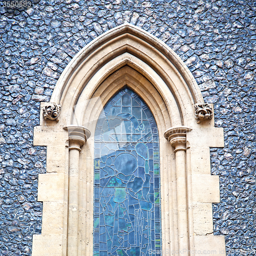 Image of door southwark  cathedral in london england old  construction an