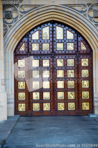 Image of parliament in london old  and marble antique   