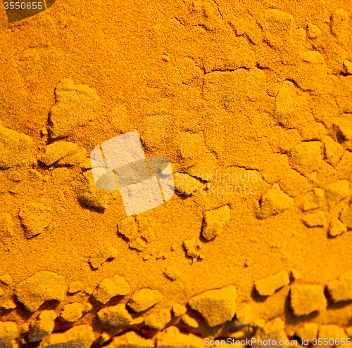 Image of cracked sand in morocco africa desert abstract macro