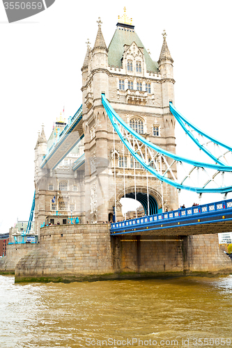 Image of   in england old bridge  the cloudy sky