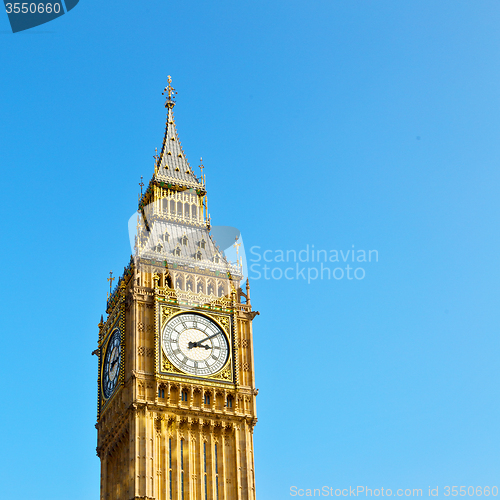 Image of london big ben and historical old construction england  aged cit