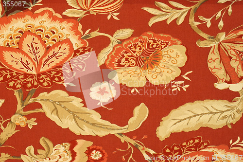 Image of Floral pattern red