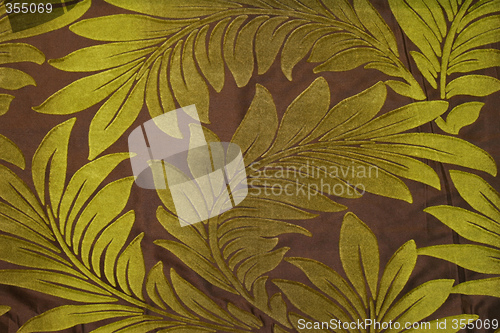 Image of Leaf pattern green