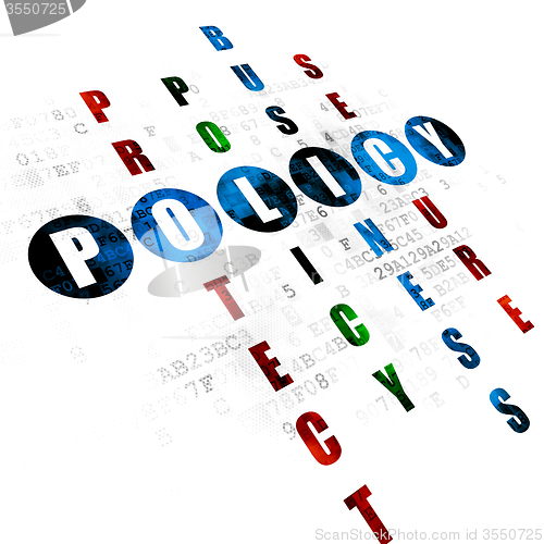 Image of Insurance concept: Policy in Crossword Puzzle