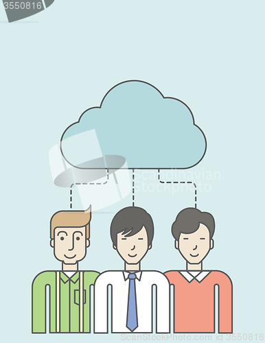 Image of Cloud computing.