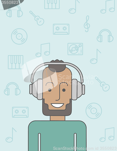 Image of Man in headphones.