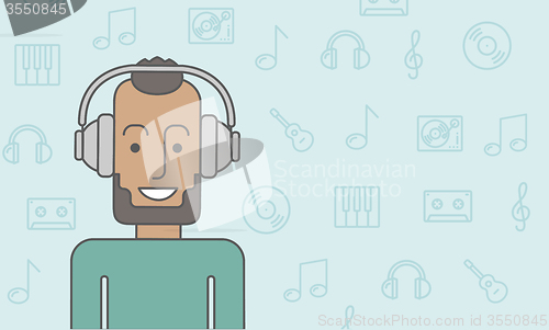 Image of Man in headphones.