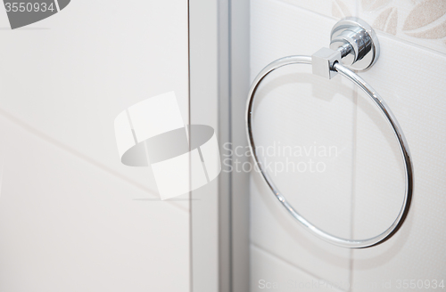 Image of Towel holder in bathroom