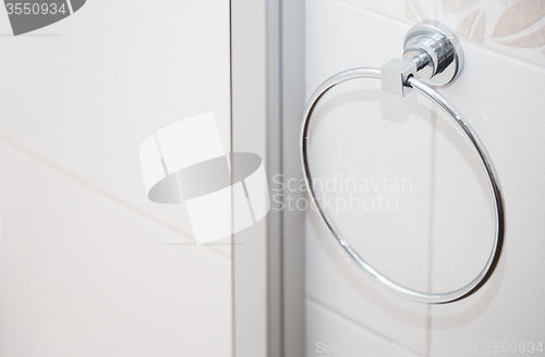 Image of Towel holder in bathroom