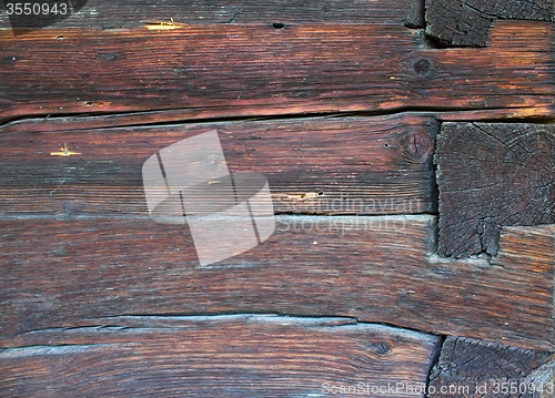 Image of wooden beams on lodge wall
