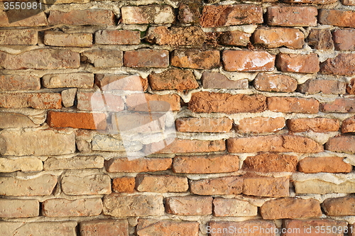 Image of old weathered brick wall
