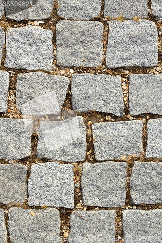 Image of stone pavement on urban alley