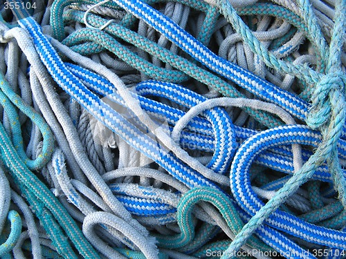 Image of boat ropes