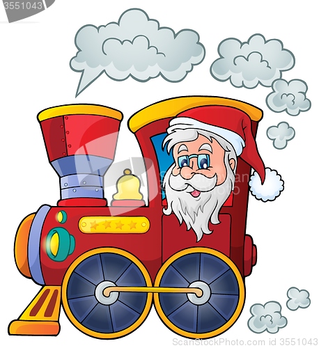 Image of Christmas locomotive theme image 1