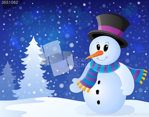 Image of Winter snowman topic image 9