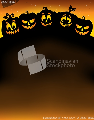 Image of Pumpkin silhouettes theme image 5