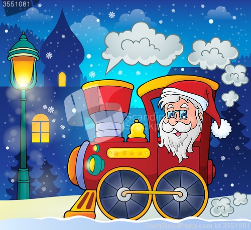 Image of Christmas locomotive theme image 2