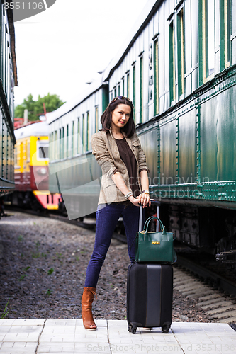 Image of businesswoman on vacation