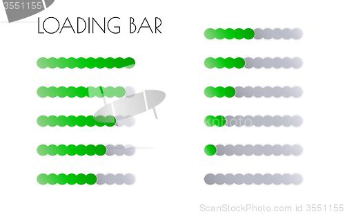 Image of green loading bars