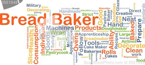 Image of Bread baker background concept