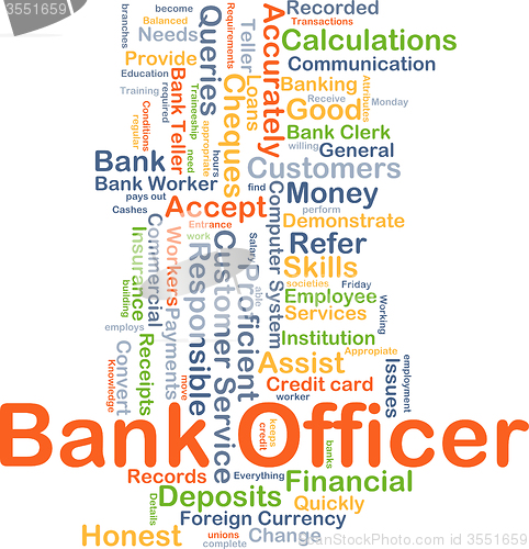 Image of Bank officer background concept
