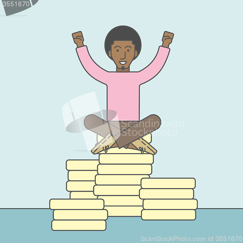 Image of Happy businessman.