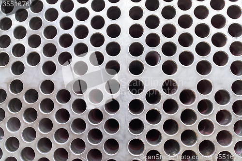 Image of Steel plate with holes