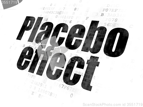 Image of Healthcare concept: Placebo Effect on Digital background