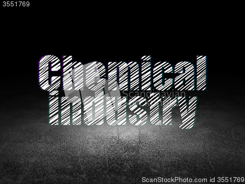 Image of Industry concept: Chemical Industry in grunge dark room