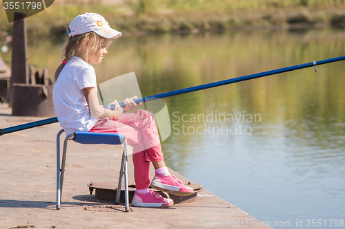 Image of Girl fishing