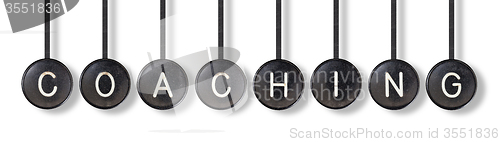 Image of Typewriter buttons, isolated - Coaching