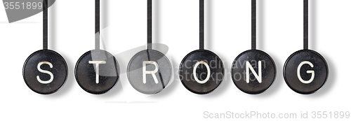 Image of Typewriter buttons, isolated - Strong
