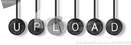 Image of Typewriter buttons, isolated - Upload