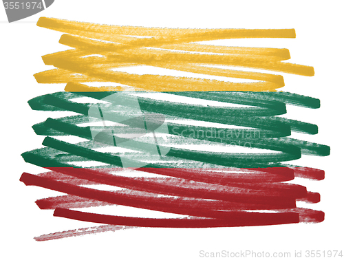 Image of Flag illustration - Lithuania