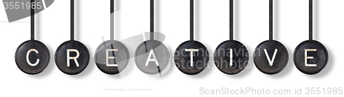 Image of Typewriter buttons, isolated - Creative