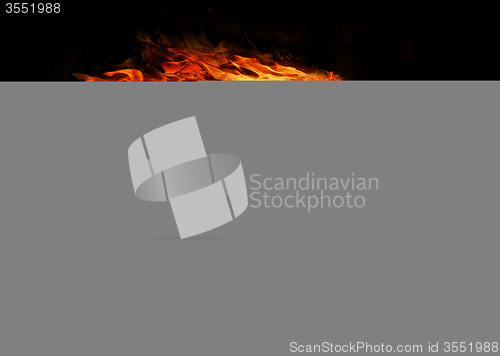 Image of Flag with a trail of fire - Guinea Bissau