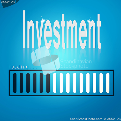 Image of Investment blue loading bar
