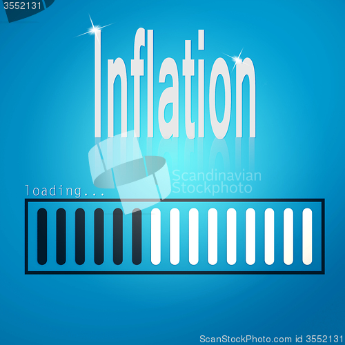 Image of Inflation blue loading bar