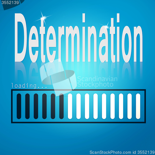 Image of Determination blue loading bar
