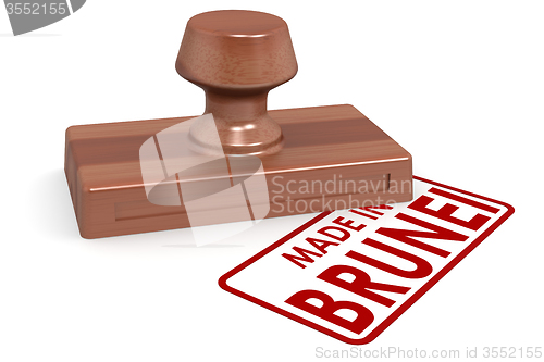 Image of Wooden stamp made in Brunei