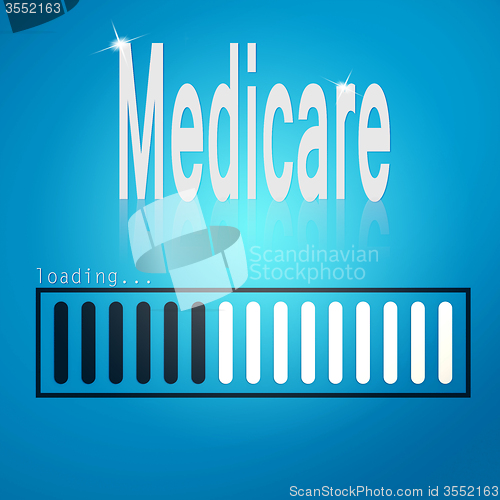 Image of Medicare blue loading bar