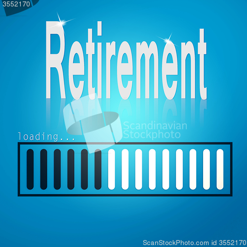 Image of Retirement blue loading bar