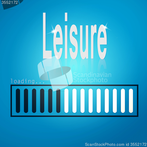 Image of Leisure blue loading bar