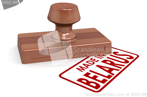 Image of Wooden stamp made in Belarus