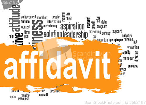 Image of Affidavit word cloud