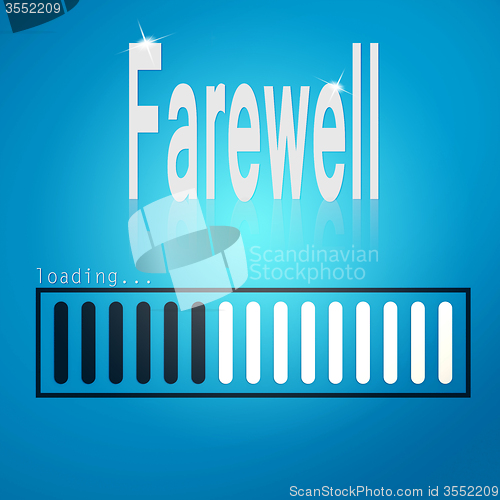 Image of Farewell blue loading bar